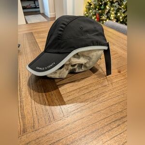Savage X Fenty Black Hat with Gray Edge